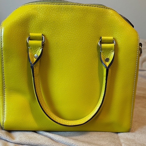 kate spade bright yellow dome satchel with double handles - Picture 4 of 12